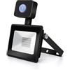 VoltShine Proiettore LED slim nero da 20 W con sensore, realizzato in die-casting. Ideale per qualsiasi spazio, combina efficienza energetica e design moderno per illuminare i tuoi ambienti.