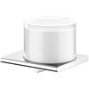 KEUCO EDITION 400 dispenser per sapone liquido con bicchiere rovesciato opaco, 150 ml, metallo cromato, Made in Germany, ricaricabile, incl. viti e tasselli, Spandisapone