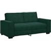 vidaXL Divano a 2 Posti Verde Scuro 180x78x84 cm in Velluto, Divano, Divano a 2 posti, Divano in Velluto, Divano, Divano a Due posti