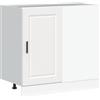 vidaXL Base da Cucina Porto Bianco in Legno Multistrato, Mobile Base lavello, lavello Cucina Base Mobile, Cucina Base Mobile