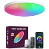LUCKGULU Lampada da Soffitto LED Intelligente 24W Dimmerabile, RGB+CCT 2700K-6500K, Compatibile Alexa/Google, IP54 Impermeabile, Timer, Modalità Musica, Luce Notturna per Casa