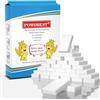 POWOBEST 100Pcs Spugna Magica, Gomma Magica in Spugna di Melamina Bianco, Magic Sponge per Muro, Cucina, Scarpe, il Bagno, la Parete, Eliminazione Macchie Ostinate Senza Prodotti Chimici