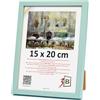 3-B - Cornice portafoto modello Lund in colore menta - 15 x 20 cm - con vetro acrilico
