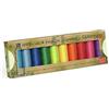 Gütermann creativ Set filo da cucito rPET con 10 bobine di Cucitutto 100 m in 100% da poliestere riciclato in diversi colori