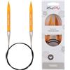 KnitPro - Ferri da Maglia circolari, 80 cm, 10 mm Arancione