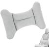 Generisch Cuscino lombare gonfiabile, per viaggi, cuscino lombare gonfiabile, cuscino lombare da viaggio, cuscino leggero per la schiena, supporto ergonomico per sedile, auto e aereo