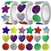 Saituo Home Saitou Home 1500 Pezzi Rotolo di Adesivi con Stelle, Adesiv Glitterati