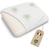 Dream Materassi DREAM Cuscino Memory Foam Cervicale Saponetta AIR in Aloe Vera 12 cm - Cuscino per Dormire Traspirante Certificato Dispositivo Medico - Guanciale letto Made in Italy con Federa Lavabile Antibatterica