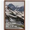 Didiseen Cornice per foto in legno formato A3, 29,7 x 42 cm, cornice per foto di famiglia, galleria fotografica, montaggio a parete orizzontalmente o verticalmente (marrone)
