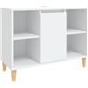 vidaXL Mobile Lavabo Bianco 80x33x60 cm in Legno Multistrato