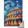 1M6T7B2K Puzzle 1000 Pezzi Colosseo Roma Notte Stellata in Carta per Adulti Educativo Rilassante Decorazione da Parete 38x26cm/1000pcs