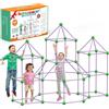 Generic 140 Pz Kit Costruzioni Del Forte Per Bambini, Tunnel Gioco Per Bambini, DIY Kit Di Costruzione, Giocattolo Educativo Creativo Regali Per 4 5 6 7 8 9+ Anni Ragazzi Ragazze, STEM Castello Tenda-Viola