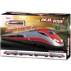PRESTIGE & DELUXE Pista Super Treno AV alta velocità Scala 1:160 - Treno Giocattolo 2 locomotive 1 vagone - Funzionamento a Batteria - 6 tracciati in 1 - idea regalo