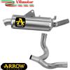 Arrow Scarico Ducati Desert X 950 25 Arrow Terminale Titanio Raccordo Inox Moto