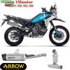 Arrow Scarico CF Moto 800 MT-X 25 Arrow Terminale Titanio Raccordo Inox