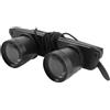 OHPHCALL Binocolo a Fascia Ingrandimento 3x, Portatile in PC Nero, Design Unico per Pesca e Sport All'aperto, Visione HD e Protezione Ambientale