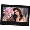 Lurrose Cornice per Foto Digitale da 7 Pollici con Display Grande 16:9, Materiali in Plastica, Altoparlante Integrato, Supporto per USB Fino a 32gb, per Montaggio a Muro e Scrivania