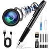 KQoolShuai Mini penna spia 1080P Full HD Videoregistratore con scheda da 64 GB, ricarica USB, telecamera di sorveglianza di sicurezza