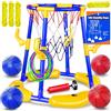Set Di Canestro Da Basket per Piscina _ Canestro Da Basket Galleggiante per Pis