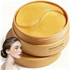 Probuk 60 Cerotti al Collagene per il Contorno Occhi contro Occhiaie, Borse & Rughe - Maschera Anti-Età Idratante e Decongestionante per il Contorno Occhi - Regalo per Donna (30 Paia, Oro)