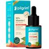 Pilgrim Siero al 10% alla vitamina C, 30 ml, per pelli luminose, con 5% di niacinamide, acido ialuronico e glicolico, sfuma macchie scure, pigmentazione, per tutte le pelli grasse, miste, normali