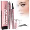 aspringe Matita Sopracciglia Waterproof, 2026 Nuovo Matita Sopracciglia Microblading, Impermeabile & No Transfer, Penna Sopracciglia Effetto Pelo 4D, Sopracciglia Naturali Effetto Pelo (Grigio x 1)