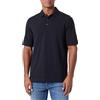 Armani Exchange Polo da Uomo, a Maniche Corte, con Logo, Nero, S, Nero, S