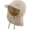 Sterntaler Berretto Unisex per Bambini, con Protezione per Il Collo, Beige, Normale, Beige., 49