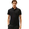 Tommy Hilfiger Uomo Maglietta Polo Maniche Corte Hidden Placket con Chiusura con Bottoni, Nero (Black), S