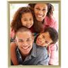 Lawrence Frames - Cornice portafoto in ottone anticato, 20 x 25 cm, design con bordo perlato