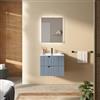 DEGHI Mobile bagno sospeso 60 cm 2 cassetti carta da zucchero cannettato con lavabo - Codix