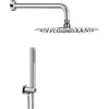 Damast Kit Doccia Rondò Tondo 25cm Inox Cromo - 13682