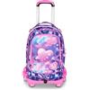 SEVEN Sj Gang Fluffy Pink Girl Zaino 34 Litri con Trolley Jack-8wd