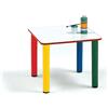 GIODIARREDA Tavolo Scuola Infanzia Color Basic Quadrato Misura 1