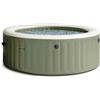 Intex Pure Spa Bubble Massage 4 Posti - Idromassaggio Gonfiabile Verde Olive
