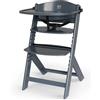 KINDERKRAFT Seggiolone 3 in 1 Enock in Legno Grigio Kinderkraft