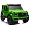 GIODICART Auto elettrica per bambini Mercedes-Benz G63 con telecomando 2,4 Ghz Verde Opaco