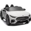 GIODICART Auto elettrica per bambini Mercedes AMG SL 63 con telecomando 2,4 Ghz Bianca