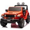 GIODICART Jeep Wrangler Rubicon Auto Elettrica, Licenza Ufficiale, Telecomando e Luci LED, Arancio