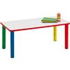 GIODIARREDA Tavolo Scuola Infanzia Color Basic Rettangolare Misura 1