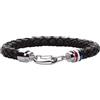 Tommy Hilfiger Jewelry Bracciale in Pelle Intrecciata da Uomo - Disponibile in Colore Marrone o Nero