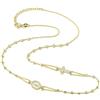 amorili Collana Rosario Girocollo Donna in Argento 925 Dorato con Zirconi - Collana Religiosa Cattolica Cristiana di Fede - Gioiello Elegante Idea Regalo cll1381b