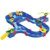 AquaPlay - Superset - Circuito Acquatico, Set da Gioco comprensivo di 1 Ippopotamo Wilma, Auto anfibia e Barca da Trasporto con 2 Container, per Bambini dai 3 Anni in su