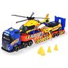 Dickie Toys - Volvo FH16 Camion Rescue cm 40, 203717005, +3 anni, set di 3 veicoli, con luci e suoni, batterie incluse