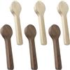 Zzcy 6 Pcs Kit Cucchiaio da Intaglio Legno Cucchiaio Grezzo per Scultura Blocchi di Legno Naturali Materiali per Intaglio Kit per Artigianato Fai da Te (Noce+Tiglio15.8 * 3.8 * 2cm)