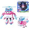 Super Wings Dizzy Deluxe Transforming, 2 modalità Robot Deformation Airplane Action Figures Anime Toys per bambini e bambine dai 3 anni in su, con luci e suoni, 6".