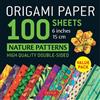Tuttle Publishi Origami Paper 100 sheets Nature Patterns 6 (Mixed Media Product)