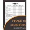 Salvador Handerson Phase 10 Score Book (Tascabile)