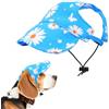 JpGdn Cappello da sole per cani, cappello da baseball per XS Extral, per cuccioli di piccola taglia, cagnolino, gatti, con fori per le orecchie, coulisse regolabile, impermeabile, protezione UV, motivo