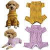 Kukaster Pet Body per Cani Dopo Op, Body per Cani Dopo Castrazione, Body per Cani con Gambe, Protezione per Ferite, Chiusura in Nylon per Caduta dei Peli, Allergie, Rasatura, 2 Pezzi, Viola + Giallo